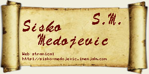 Sisko Medojević vizit kartica